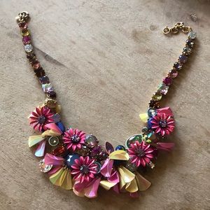 Jcrew flower statement necklace